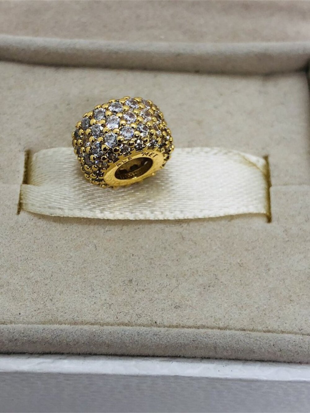 ✨🔥Pandora Sparkling Pavé Triple-row Charm gold plated